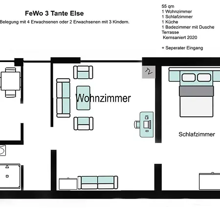 شقة Tante Else بودنفيردر